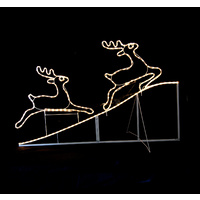 Animated Running Up Reindeer Rope Light for Christmas Decoration